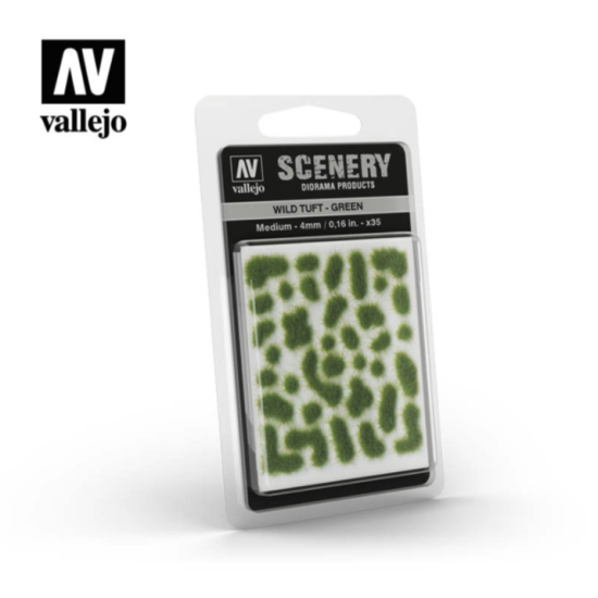 Vallejo " Scenery " SC406 Wild Tuft – Green